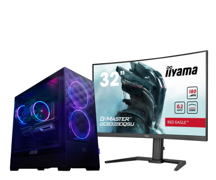 Komputer PC Polecany zestaw HERO i5-14400F/32GB/1TB/RTX5070/W11x + G-Master GCB3280QSU-B